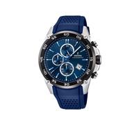 Festina Reloj hombre analógico F20330/2 The Originals – Caucho azul, cuarzo, cronógrafo, 10 ATM