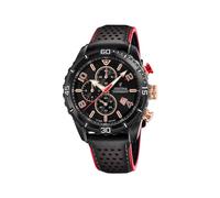 Festina Reloj Hombre Analógico de Acero Inoxidable y Cuero Negro F20519/4