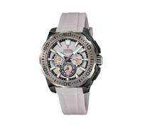 Festina Reloj Hombre Analógico de Caucho Gris - Movimiento de Cuarzo - Cronógrafo - Calendario - Cristal Mineral de Alta Resistencia - Resistente al Agua 20 ATM F20726/1 Chrono Bike