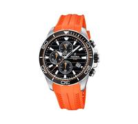 Festina Reloj Hombre Deportivo - Cronógrafo - Movimiento de Cuarzo - Reloj Analógico Hombre con Correa de Caucho - Resistente al Agua 10 ATM - Naranja F20370/4 - Special Prices