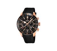 Festina Reloj Hombre Analógico de Caucho Negro - Movimiento de Cuarzo - Cronógrafo - Calendario - Cristal Zafiro de Alta Resistencia - Resistente al Agua 10 ATM F20516/2 Ceramic