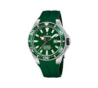 Festina Reloj Hombre Analógico de Caucho Verde - Movimiento de Cuarzo - Calendario - Cristal Zafiro de Alta Resistencia - Resistente al Agua 20 ATM F20664/2 The Originals