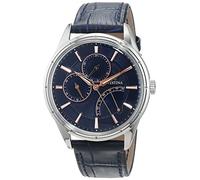Festina Reloj Hombre Analógico de Cuero Azul | Movimiento de Cuarzo, Cristal Mineral de Alta Resistencia Elegante, Multifunción F16974/2 Special Prices