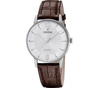 Festina Reloj para hombre analógico F20690/2 Classics - Cuero marrón, Cuarzo, Cristal mineral