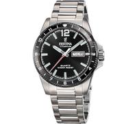 Festina Reloj hombre F20698/4 Titanium – Caja titanio plateado, correa titanio gris, cuarzo, 10 ATM