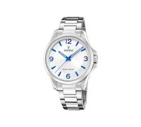 Festina Reloj Hombre Analógico Solar de Acero Inoxidable 316l Plateado - Cristal Mineral de Alta Resistencia - Resistente al Agua 5 ATM F20656 Solar Energy