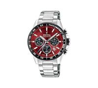 Festina Reloj Hombre Cronógrafo de Acero Inoxidable 316L | Reloj Cuarzo, Calendario, Cristal Mineral de Alta Resistencia, Resistente al Agua 10 ATM, F20560/7, Timeless Chronograph