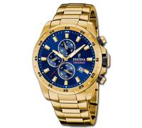 Festina Reloj Hombre Cronógrafo Deporte F20541/2 de Pulsera Acero Oro UF20541 /