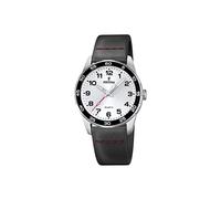 Festina Reloj Hombre F16906/A Junior Collection Caja de Acero Inoxidable 316l Plateado Correa de Piel Negro