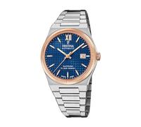 Festina Reloj Hombre F20030/2 Swiss Made Caja de Acero Inoxidable 316l Multi Correa de Acero Inoxidable 316l Plateado
