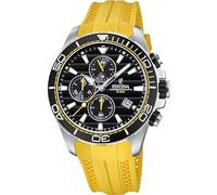 Festina Reloj Hombre Deportivo - Cronógrafo - Movimiento de Cuarzo - Reloj Analógico Hombre con Correa de Caucho - Resistente al Agua 10 ATM - Amarillo F20370/2 - Special Prices