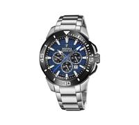 Festina Reloj Hombre F20641/2 Chrono Bike Caja de Acero Inoxidable 316l Plateado Correa de Acero Inoxidable 316l Plateado