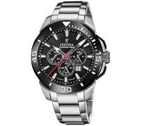 Festina Reloj Hombre F20641/D Chrono Bike Caja de Acero Inoxidable 316l Plateado Correa de Acero Inoxidable 316l Plateado
