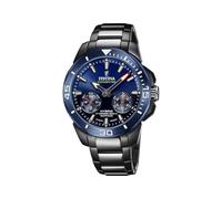 Festina Reloj Inteligente Hombre Híbrido Connected de Acero Inoxidable 316l Negro - Analógico - Resistente al Agua 10 ATM F20647/1 - Control Música, Cuenta Pasos, Notifica y Rechaza Llamadas