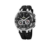 FESTINA Reloj Inteligente Hombre Híbrido Correa de Silicona Negro | Cristal Zafiro de Alta Resistencia, Resistencia al Agua 20 ATM Connected F20763/3