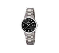FESTINA Reloj Modelo F20436/3 de la colección Calendario Titanium, Caja de 31,5 mm Negro con Correa de Titanio Gris para señora