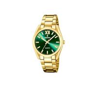 Festina Reloj Mujer Analógico de Acero Inoxidable 316l Dorado - Movimiento de Cuarzo - Cristal Mineral de Alta Resistencia - Resistente al Agua 5 ATM F20640/9 - Boyfriend Collection