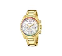 Festina Reloj Mujer F20609/2 Boyfriend Caja de Acero Inoxidable 316l Dorado Correa de Acero Inoxidable 316l Dorado