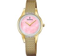 Festina Reloj Mujer F20495/2 Mademoiselle Caja de Acero Inoxidable 316l Dorado Correa de Acero Inoxidable 316l Dorado