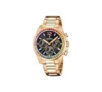 Festina Reloj Mujer Analógico de Acero Inoxidable 316l - Movimiento de Cuarzo Cronógrafo - Cristal Mineral de Alta Resistencia - Resistente al Agua 10 ATM - Special Prices F20639