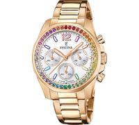 Festina Reloj Mujer Analógico de Acero Inoxidable 316l - Movimiento de Cuarzo Cronógrafo - Cristal Mineral de Alta Resistencia - Resistente al Agua 10 ATM - Special Prices F20639