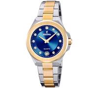 Festina Reloj Mujer Analógico de Acero Inoxidable 316l Multi - Movimiento de Cuarzo - Cristal Mineral de Alta Resistencia - Resistente al Agua 5 ATM - Calendario F20702/3 - Mademoiselle