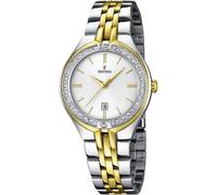 Festina Reloj Mujer Analógico de Acero Inoxidable 316l Multi - Movimiento de Cuarzo - Cristal Mineral de Alta Resistencia - Resistente al Agua 5 ATM - Calendario F16868/1 - Mademoiselle