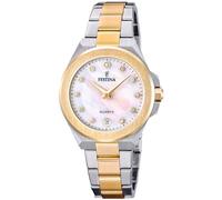 Festina Reloj Mujer Analógico de Acero Inoxidable 316l Multi - Movimiento de Cuarzo - Cristal Mineral de Alta Resistencia - Resistente al Agua 5 ATM - Calendario F20702/1 - Mademoiselle