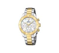 Festina Reloj Mujer Analógico de Acero Inoxidable 316l Multi - Movimiento de Cuarzo Cronógrafo - Cristal Mineral de Alta Resistencia - Resistente al Agua 10 ATM F20604/1 - Boyfriend Collection