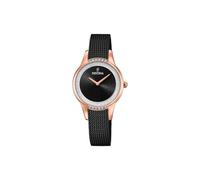 Festina Reloj Mujer Analógico de Acero Inoxidable 316l Negro - Movimiento de Cuarzo - Cristal Mineral de Alta Resistencia - Resistente al Agua 5 ATM F20496/2 - Mademoiselle