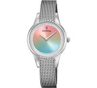Festina Reloj Mujer Analógico de Acero Inoxidable 316l Plateado