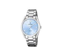 Festina Reloj Mujer Analógico de Acero Inoxidable 316l Plateado - Movimiento de Cuarzo - Cristal Mineral de Alta Resistencia - Resistente al Agua 5 ATM F20622/3 - Boyfriend Collection