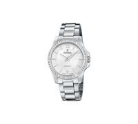 Festina Reloj Mujer Analógico de Acero Inoxidable 316l Plateado - Movimiento de Cuarzo - Cristal Mineral de Alta Resistencia - Resistente al Agua 5 ATM F20593/1 - Mademoiselle