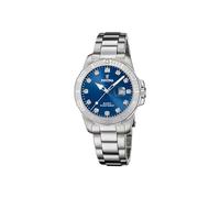 Festina Reloj Mujer Analógico de Acero Inoxidable 316l Plateado - Movimiento de Cuarzo - Cristal Mineral de Alta Resistencia - Resistente al Agua 10 ATM - Calendario F20503/6 - Boyfriend Collection