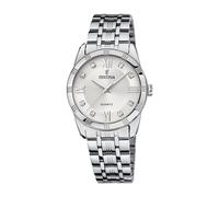 Festina Reloj Mujer Analógico de Acero Inoxidable 316l Plateado - Movimiento de Cuarzo - Cristal Mineral de Alta Resistencia - Resistente al Agua 5 ATM F16940/A - Mademoiselle