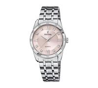Festina Reloj Mujer Analógico de Acero Inoxidable 316l Plateado - Movimiento de Cuarzo - Cristal Mineral de Alta Resistencia - Resistente al Agua 5 ATM F16940/C - Mademoiselle