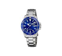 Festina Reloj Mujer Analógico de Acero Inoxidable 316l Plateado - Movimiento de Cuarzo - Cristal Mineral de Alta Resistencia - Resistente al Agua 10 ATM - Calendario F20503/3