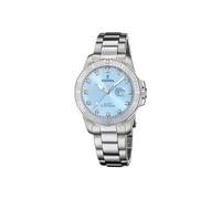 Festina Reloj Mujer Analógico de Acero Inoxidable 316l Plateado - Movimiento de Cuarzo - Cristal Mineral de Alta Resistencia - Resistente al Agua 10 ATM - Calendario F20503/5 - Boyfriend Collection