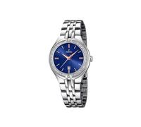 Festina Reloj Mujer Analógico de Acero Inoxidable 316l Plateado - Movimiento de Cuarzo - Cristal Mineral de Alta Resistencia - Resistente al Agua 5 ATM - Calendario F16867/5 - Mademoiselle