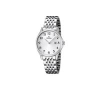 Festina Reloj Mujer Analógico de Acero Inoxidable 316l Plateado - Movimiento de Cuarzo - Cristal Mineral de Alta Resistencia - Resistente al Agua 5 ATM - Calendario F16748/1