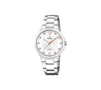 Festina Reloj Mujer Analógico de Acero Inoxidable 316l Plateado - Movimiento de Cuarzo - Cristal Mineral de Alta Resistencia - Resistente al Agua 5 ATM F20582/1 - Mademoiselle