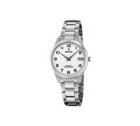 Festina Reloj Mujer Analógico de Acero Inoxidable 316l Plateado - Movimiento de Cuarzo - Cristal Mineral de Alta Resistencia - Resistente al Agua 5 ATM - Calendario F20509/1