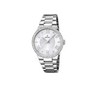Festina Reloj Mujer Analógico de Acero Inoxidable 316l Plateado - Movimiento de Cuarzo - Cristal Mineral de Alta Resistencia - Resistente al Agua 5 ATM F16719/1 - Boyfriend Collection