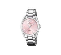 Festina Reloj Mujer Analógico de Acero Inoxidable 316l Plateado - Movimiento de Cuarzo - Cristal Mineral de Alta Resistencia - Resistente al Agua 5 ATM F20622/2 - Boyfriend Collection