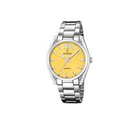 Festina Reloj Mujer Analógico de Acero Inoxidable 316l Plateado - Movimiento de Cuarzo - Cristal Mineral de Alta Resistencia - Resistente al Agua 5 ATM F20622/G