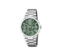 Festina Reloj Mujer Analógico de Acero Inoxidable 316l Plateado - Movimiento de Cuarzo Multifunción - Cristal Mineral - Resistente al Agua 5 ATM - Calendario F16716/5 - Boyfriend Collection