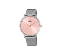 Festina Reloj Mujer Analógico de Acero Inoxidable 316l Plateado - Movimiento de Cuarzo - Relojes Mujer - Cristal Mineral de Alta Resistencia F20475/2 - Boyfriend Collection