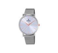 Festina Reloj Mujer Analógico de Acero Inoxidable 316l Plateado - Movimiento de Cuarzo - Relojes Mujer - Cristal Mineral de Alta Resistencia F20475/3 - Boyfriend Collection