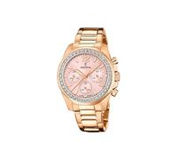 Festina Reloj Mujer Analógico de Acero Inoxidable 316l Rosa | Movimiento de Cuarzo Cronógrafo, Cristal Mineral de Alta Resistencia, Resistente al Agua 10 ATM, Special Prices F20639/6
