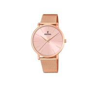 Festina Reloj mujer analógico F20477/1 – Acero 316L rosa, cuarzo, cristal mineral – Boyfriend